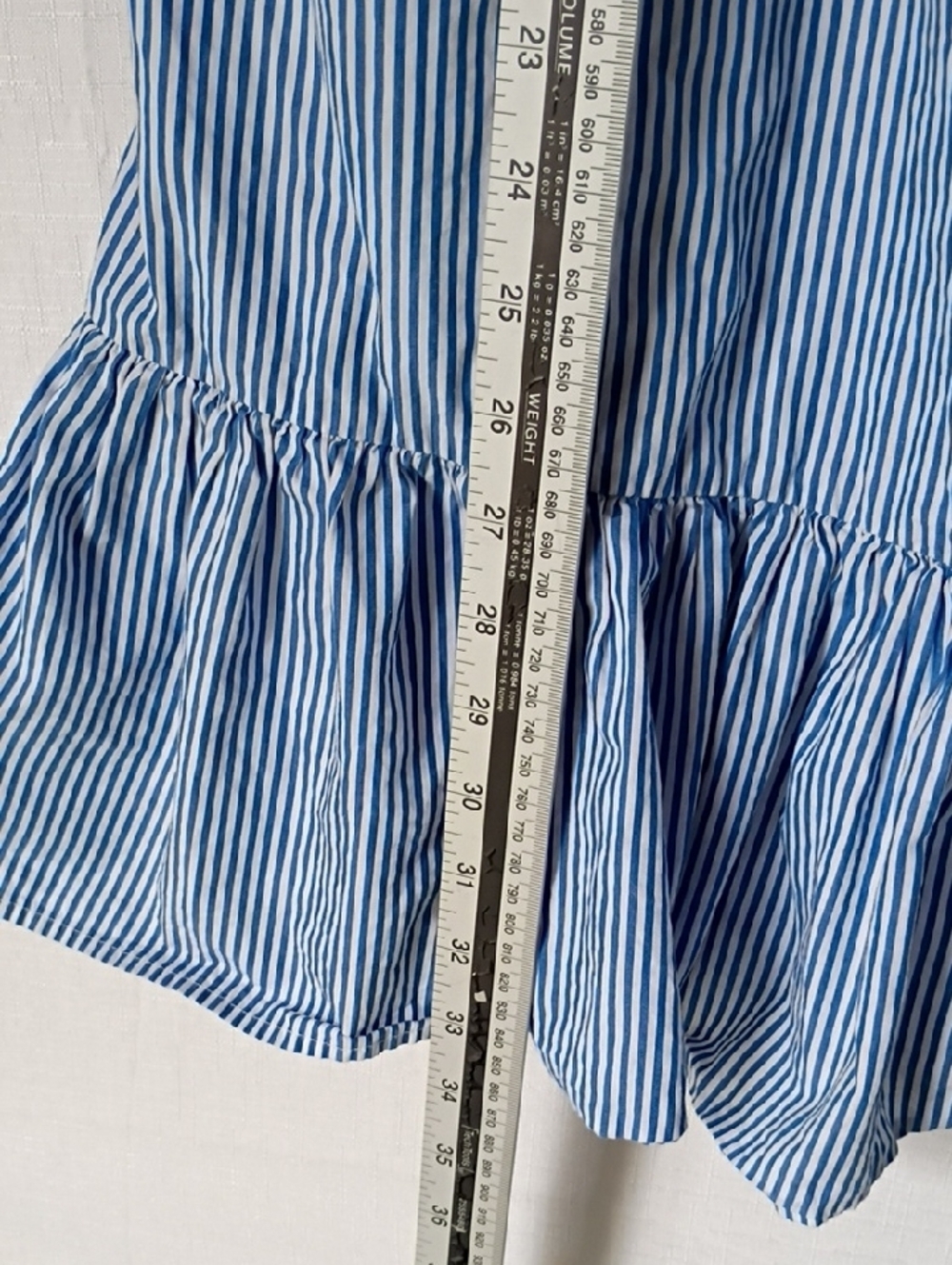 J. Crew Women's Leda Embroidery Popover Dress Size XXS Stripe 100 Cotton - Picture 8 of 11